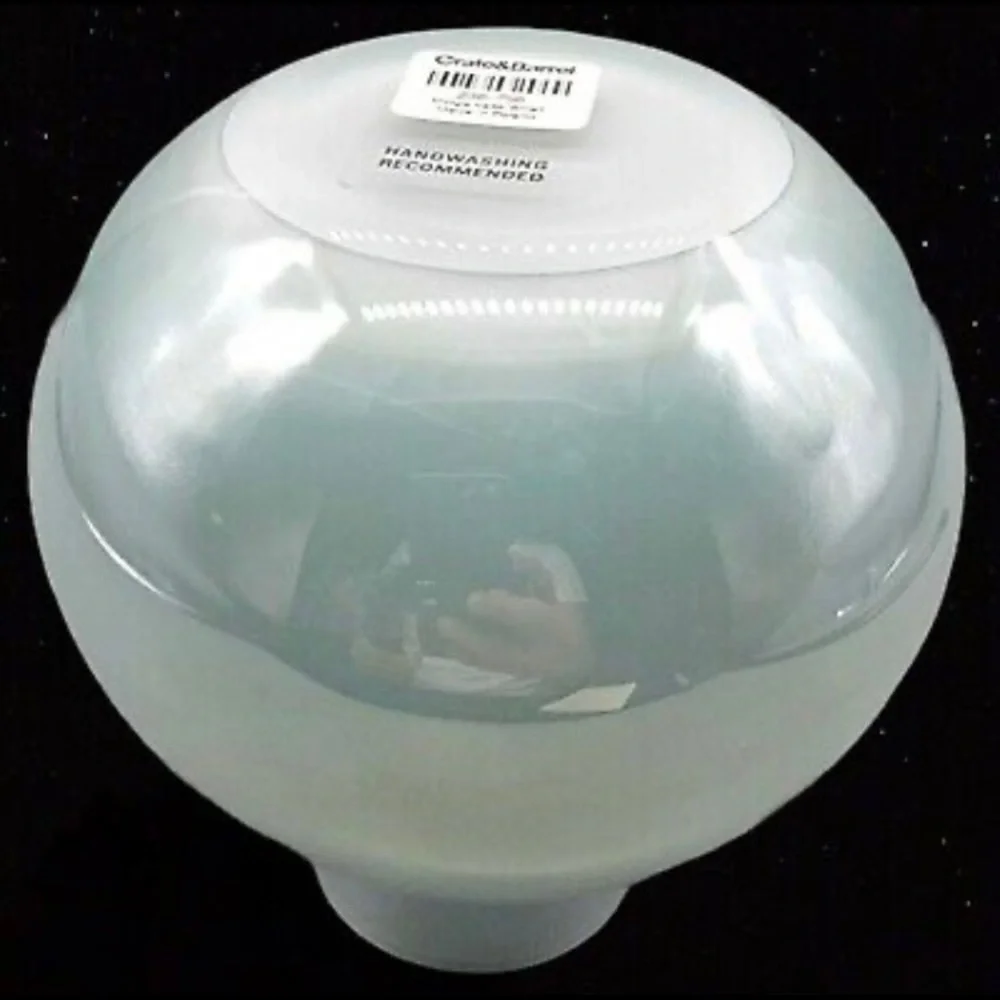 Crate And Barrel Opalescent Rounded Bud Vase Thick 7” T made in Poland